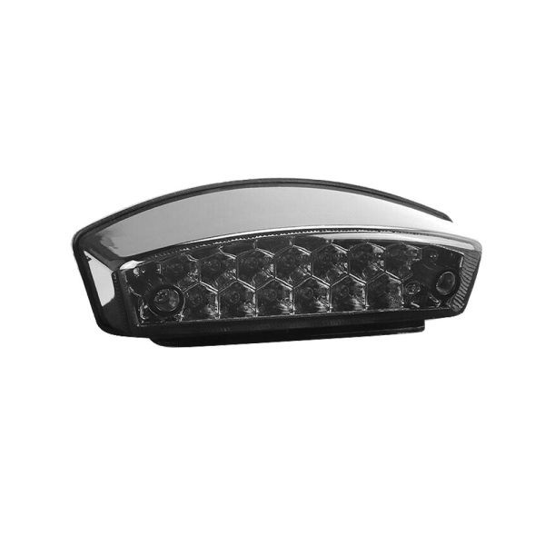 Universal Smoke LED Rear Brake Stop Tail Light With License Plate Light Suitable For Motorcycle - Image 6