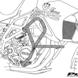 Puig ENGINE GUARDS HONDA REBEL 1100 21- C/BLACK