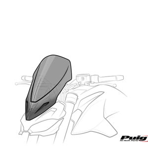 Puig WINDSHIELD N.G. TOURING YAMAHA MT09 17-18' C/BLACK