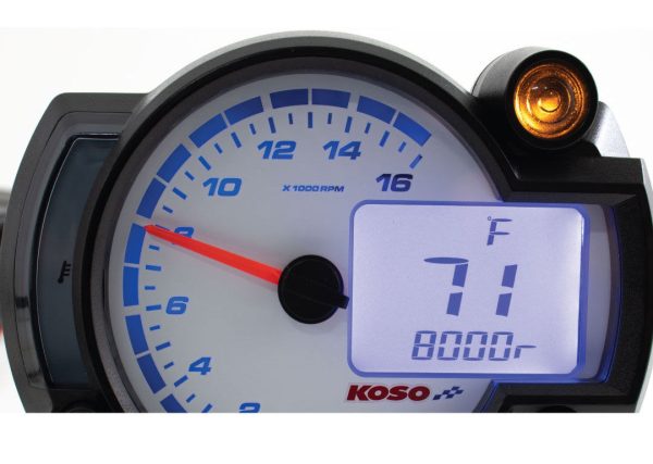 Koso RX-2NR GP STYLE TACHOMETER - 16 000 RPM - Image 3