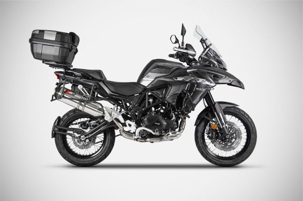 Zard SS E5 SLIP-ON AND CARBON END CAP For BENELLI TRK 502 21_22 - Image 4