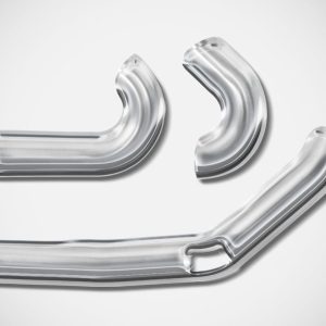 Zard POLISHED SS HEAT SHIELDS For HARLEY DAVIDSON TOURING M8 16_23
