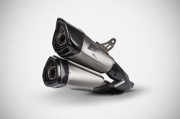 Zard TITANIUM E5 SLIP-ON AND CARBON END CAP For SPEED TRIPLE 1200 21_23
