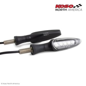 Koso UNLIMITED - LED INDICATORS - MATT BLACK (PAIR)