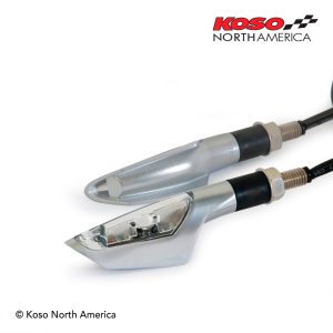 Koso JET | LED Indicator Lights - silver/clear
