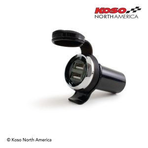 Koso USB PORT | Dual USB adaptor | for Harley-Davidson