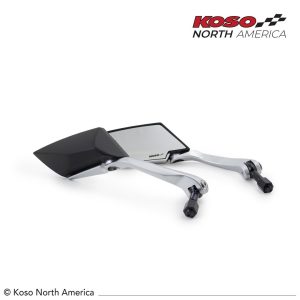 Koso TT-STYLE | Mirrors - black matte/clear/silver