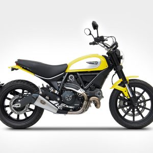 Zard SS RACING SLIP-ON AND CARBON END CAP For DUCATI SCRAMBLER 800 15_19