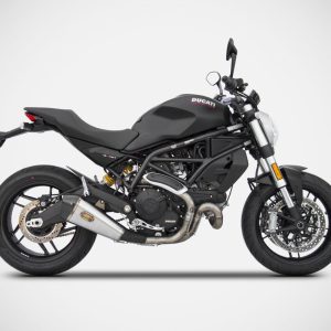 Zard BLACK SS RACING SLIP-ON For DUCATI MONSTER 797 17_19
