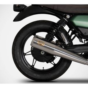 Zard POLISHED SS E5 SLIP-ONS For V7 850 21_23