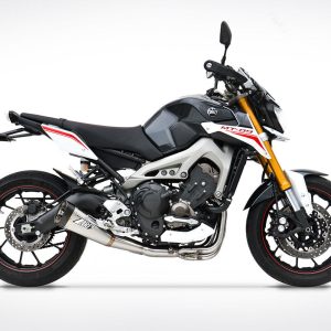 Zard BLACK SS E3 FULL KIT AND CARBON END CAP For MT 09 13_16