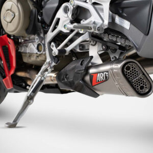 Zard Compensated Slip-On Exhaust (Racing Version) For Ducati Panigale/Streetfighter V4 (2025 - Onwards) - SS End Cap