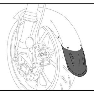 Puig FRONT FENDER EXTENSION YAMAHA NMAX 125 15'- C/BLA