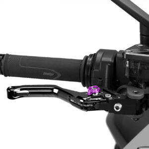 Puig 4.0 Short Brake Lever (Black Lever, Purple Adjuster)