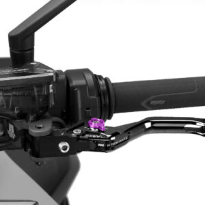 Puig 4.0 Short Brake Lever (Black Lever, Purple Adjuster)