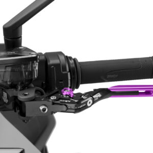Puig Foldable And Extendable Clutch Lever 4.0 (Purple Extension, Purple Adjuster)
