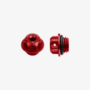 Bonamici Racing Aluminium Oil Cap For Ducati, Yahama, Honda, Triumph (T003) [Colour: Red]